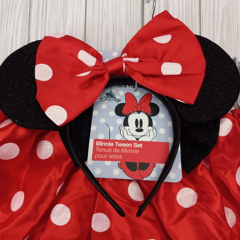 Disney Store Minnie Mouse Tween Skirt & Headband Set